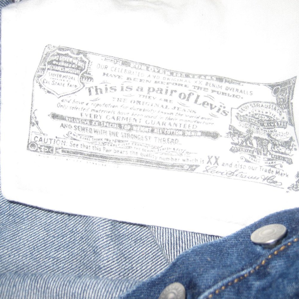 LEVIS 501 STRAIGHT FIT  JEANS 34X32 LIKE NEW - Picture 4 of 6